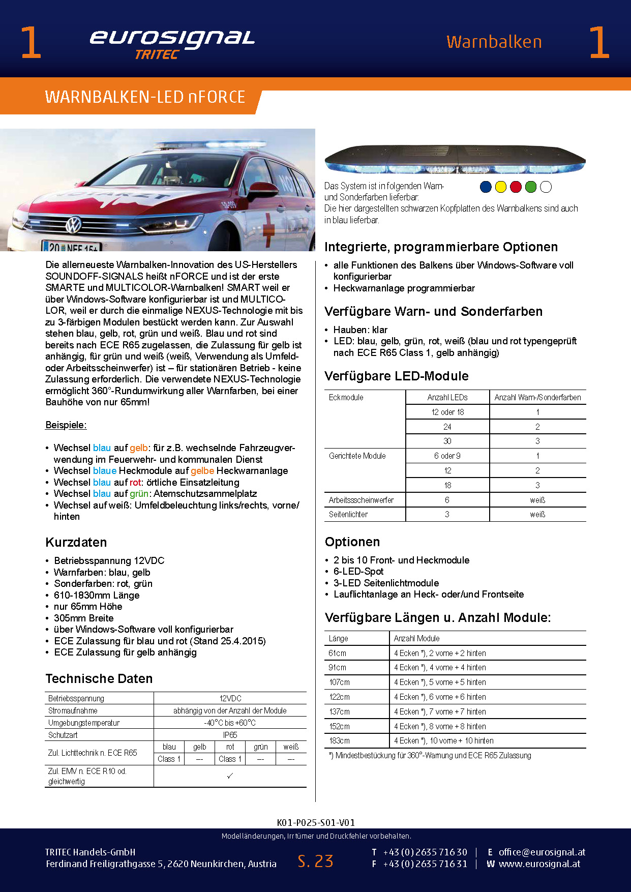 WARNBALKEN-LED nFORCE: WARNBALKEN-LED nFORCE