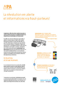 MPA - Mobile Public Address(FR)