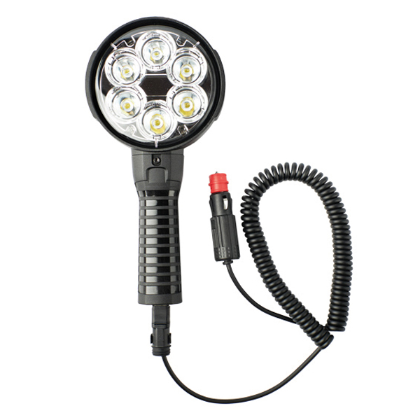 Hand-Suchscheinwerfer-LED SEARCHPOWER 2: SEARCHPOWER 2.0, Hand- Suchscheinwerfer-LED Spotlicht, 12/24VDC, 4000lm, Spiralkabel 360cm