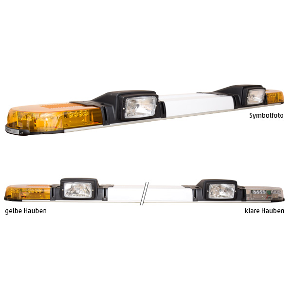 WARNBALKEN-LED XPERT, H3/H4-Scheinwerfer, Schild, ELP360 gelb